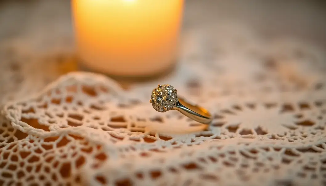 A vintage engagement ring epitomizing timeless elegance.